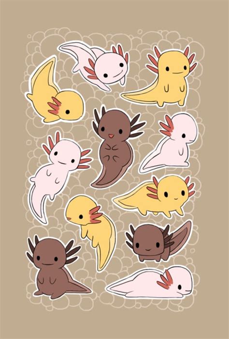 cute kawaii drawings|cute kawaii drawings of axolotl.